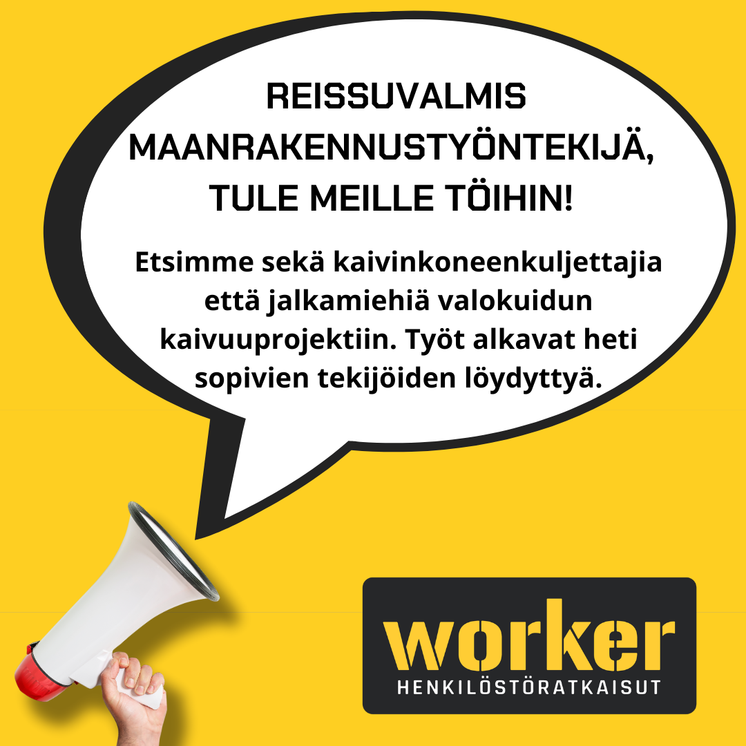 MAANRAKENNUSTYÖNTEKIJÖITÄ REISSUTÖIHIN